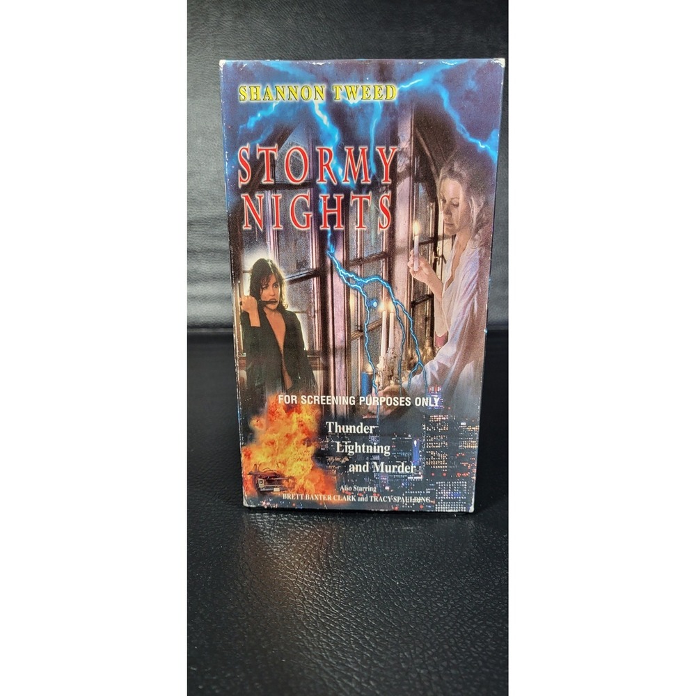 VHS Tapes Rare OOP Sexy Stormy Nights Shannon Tweed Screener Movie Cult Classic